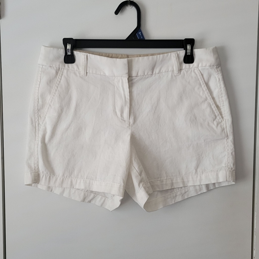 J Crew White Chino Shorts